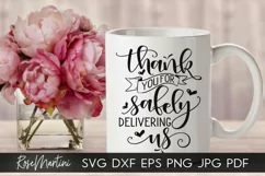 Thank You For Safely Delivering Us SVG Midwife SVG Doula SVG Product Image 2