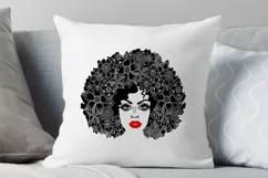 Black Woman SVG PNG EPS DXF Files For Cutting and Printing Product Image 3