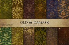 Damask Old Digital Paper Product Image 1