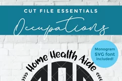 Home health aide svg, Home care aide, HHA heart svg dxf png Product Image 2