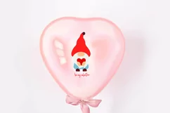 Valentine Gnome svg with heart. Be my valentine. Cut file Product Image 5