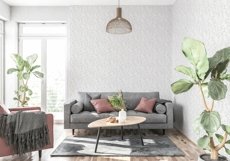 Wall mockup - Wallpaper mockup - Living room scene Product Image 4