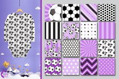 Soccer patterns, Purple Soccer papers AMB-1991 Product Image 3