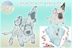 Jack Russel Dog Mandala Zentangle Svg Dxf Eps Png Pdf Files Product Image 1