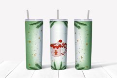Hot cocoa Christmas Tumbler Sublimation,Skinny tumbler wrap Product Image 2