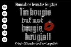 Bougie Rhinestone SVG Template Product Image 1