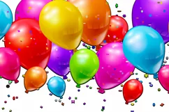 200 RED BALLOONS TRANSPARENT PNG FILES, PHOTOSHOP OVERLAYS Product Image 16