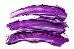 Vibrant purple paint smear on white background Product Image 1