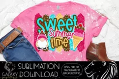 Sweet Summer Time Ice cream Sublimation Design PNG File Product Image 2