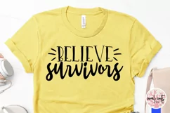 Believe Survivors - Women Empowerment EPS SVG DXF PNG Product Image 5