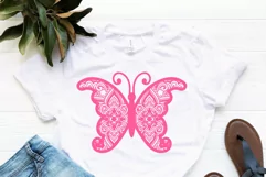 Butterfly Mandala Svg, Butterfly Svg, Mandala Svg,Flower Svg Product Image 2