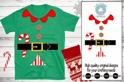 Elf costume Christmas Elf body Costume Svg, Elf Suit svg Product Image 1