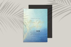 Phone Case, Blue Gold Watercolor Backgrounds Product Image 4
