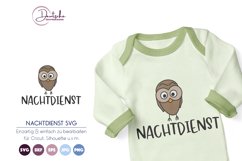 Eule SVG | Nachtdienst SVG Product Image 1