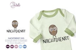 Eule SVG | Nachtdienst SVG Product Image 1