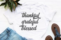 Thankful Grateful Blessed Svg, Thankful Svg, Blessed Svg Product Image 1