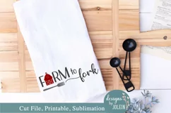 Farm to Fork Kitchen Design - SVG, Sublimation, Printable Product Image 2