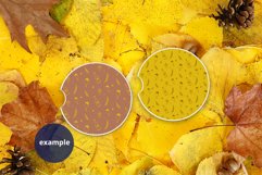 Fall 2 car coasters mockup, Autumn Sandstone Car Coasters Product Image 2