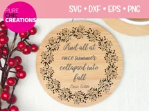 And All At Once Summer|Fall Quote SVG|SVG DXF PNG EPS Product Image 2
