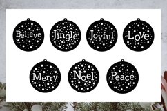 Christmas SVG | Christmas Ornament SVG | Ornament SVG | Snow Product Image 2