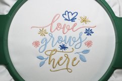 Love grows here. House decor embroidery design, 5 size Product Image 4