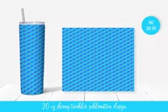 4 Mermaid Tumblers Sublimation Design. 20oz Skinny Tumbler Product Image 5