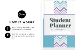 STUDENT PLANNER CUSTOMIZABLE CANVA TEMPLATE Product Image 2