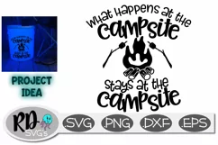 What Happens at the Campsite Stays at the Campsite - Cutfile Product Image 1