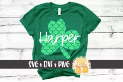 Mermaid Scales Shamrock - St Patrick's Day SVG PNG DXF Files Product Image 1
