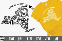 New York Mandala SVG File - Home is Where the Heart Is SVG Product Image 1