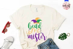 Bead Me Up Mister - Mardi Gras SVG EPS DXF PNG Product Image 2