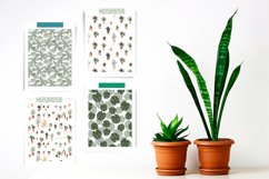 Plants Digital Paper, Scrapbooking, Plants Seamless pattern Product Image 2