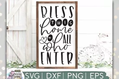 Bless This Home SVG DXF PNG EPS Cutting Files Product Image 1