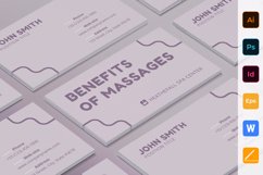 Massage Business Card Product Image 1