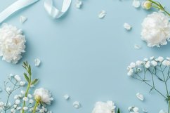 Minimalist Wedding Mockup. Wedding flat lay mockup backdrop Product Image 1