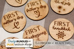 Glowforge Baby / Baby's "Firsts" Holiday Set of 15 Markers Product Image 3
