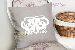 Mr and Mrs paper cut design SVG / DXF / EPS / PNG files Product Image 3