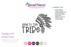 New to the Tribe SVG | Boho Headdress SVG| Tribal Design Product Image 2