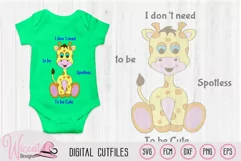Boy Giraffe svg, Baby svg, svg files for boys, nursery svg, Product Image 1