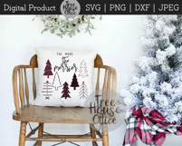 The More The Merrier SVG, Funny Christmas Quote with Trees Product Image 2
