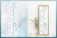 Friends Family Always Welcome - Front Door Welcome Sign SVG Product Image 2