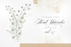 Floral Watercolor Bouquet Vol47 Product Image 1