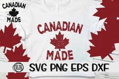 Canadian Made - Grunge - SVG PNG DXF EPS Product Image 1