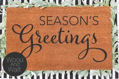 Season&#039;s Greetings SVG | Holiday Cut File Product Image 1