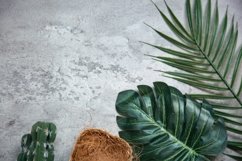 Flatlay floral background with copyspace Product Image 1