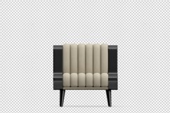 Isometric Arm Chair 3D isolated render Product Image 1