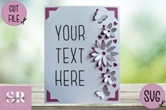 3D Birthday card blank insert design| Paper cutting |Cricut Product Image 3