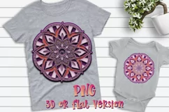 3D Layered Mandala svg mandala 3D Papercut SVG Zentangle Product Image 4