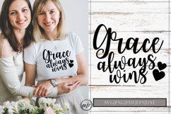 Grace Always Wins SVG Design Cut File|SVG|PNG|PDF|EPS|DXF Product Image 1