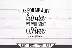 As For Me And My House We Will Serve Wine SVG Product Image 2